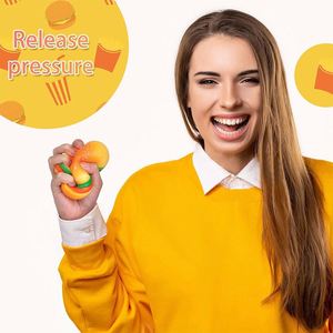 Jouet Squishies Alimentaire : Simulation de Sandwichs, Frites, Burgers, Cola – Jouet Sensoriel Anti-Stress en PU à Presser pour Enfants - Product Image 4