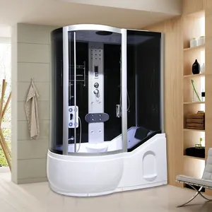 Cabina de ducha de cristal con Control por ordenador, hermoso baño de vapor, cubículos húmedos, superventas