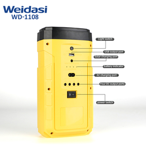 Kits de Sistema Solar de Emergencia Recargables Portátiles Weidasi con Función de Salida y Luces LED de Panel Solar - Product Image 5