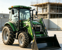 Traktor Pertanian 75HP 4WD dengan Pemuat Depan, Kabin Ber-AC, Mesin Tahan Lama & Produktivitas Tinggi