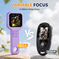 Inskam 392 Pocket Mini Plastic Microscope 500x Manual Focus 2MP Digital with 2.4 Inch IPS Screen for Kids Gifts