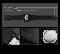 Montre Classique F91W Digitale Vintage Carrée Sportive Alarme Mouvement Japonais