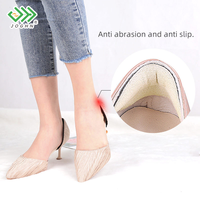 JOGHN Bantalan Tumit Busa Lembut Perekat Sendiri, Sisipan Sepatu Setengah Ukuran, Pengisi Anti Lecet untuk Sepatu Longgar dan Sepatu Hak Tinggi