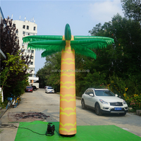 Mascottes gonflables de couleur verte pour fille, cocotier, décoration pour boîtes de nuit