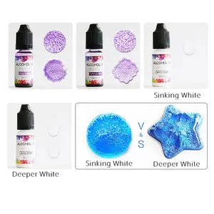 Osbang üreticisi 24color10ml alkol mürekkep renk pigmenti 3D mürekkep renk pigmenti epoksi reçine olmayan keskin koku DIY boyama için