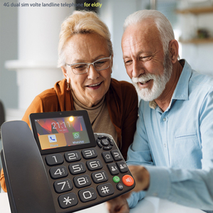 4G LTE Sim Thẻ <span class=keywords><strong>Android</strong></span> Thông Minh Cố Định Màn Hình Cảm Ứng Cuộc Gọi Video Điện Thoại Với <span class=keywords><strong>Wifi</strong></span> Ghi Âm Cho Nhà Kinh Doanh Điện Thoại Cố Định Bàn Điện Thoại - Product Image 2