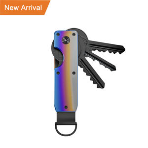 <strong>Key</strong> Organizer for Men <strong>Compact</strong> <strong>Key</strong> <strong>Holder</strong> Minimalist Case Metal <strong>Chain</strong> for Keychain Secures 2-5 <strong>Keys</strong> - Product Image 3