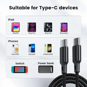Câbles de charge rapide OEM 60W 3A Type C Nouveau câble USB C en nylon pour téléphone portable Apple iPhone 15 Pro Max Plus - Product Image 5