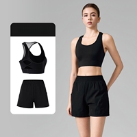 Ensembles d'entraînement personnalisés avec logo pour femmes, tenue de yoga courte, ensemble de fitness 2 pièces avec hauts en maille patchwork, ensemble de course et de yoga pour femmes, ensembles de fitness pour la gym