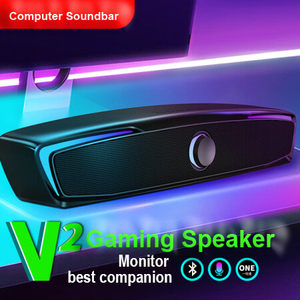 2.0 CH stéréo sans fil Mini <span class=keywords><strong>barre</strong></span> <span class=keywords><strong>de</strong></span> <span class=keywords><strong>son</strong></span> <span class=keywords><strong>barre</strong></span> <span class=keywords><strong>de</strong></span> <span class=keywords><strong>son</strong></span> <span class=keywords><strong>de</strong></span> jeu <span class=keywords><strong>de</strong></span> petite taille avec musique Wi-Fi pour ordinateur et ordinateur portable Compatible Apple Music - Product Image 4