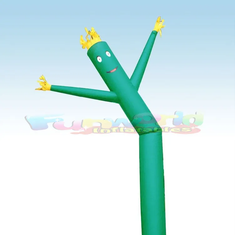 Commercial grade waving tube floppy man fly guy advertising balloon inflatable green air dancer