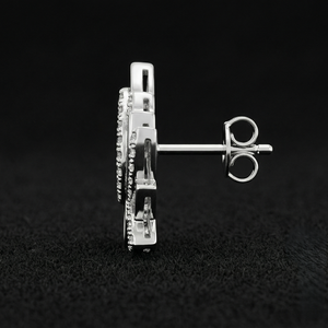 Pendientes de tuerca finos más vendidos, con piedras de alta claridad de corte brillante, joyería fina para mujer, regalo atemporal para uso diario. - Product Image 2