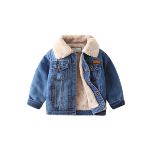 Elegante Giacca Invernale da Bambino in Denim e Pile, Caldi Vestiti di Jeans per Bambini, <span class=keywords><strong>Cappotti</strong></span> Invernali per Bambino - Product Image 6