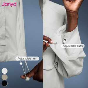 Janya femmes multifonctionnel fermeture éclair complète Sports de plein air manteau coupe ample imperméable à capuche coupe-vent Fitness course <span class=keywords><strong>veste</strong></span> - Product Image 5