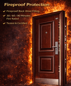 Portes en bois ignifugées sur mesure de qualité supérieure avec certification UL, portes intérieures commerciales de 20 à 90 minutes - Product Image 3