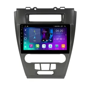 NaviFly NF yeni Android kontrol araba radyo çift soğutma fanı ile Fusion Mondeo 2009-2012 için DSP DVR