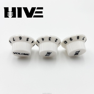 HIVE ST SQ Style Plastic <strong>Volume</strong> Control <strong>Knob</strong> 1 <strong>VOLUME</strong> 2 <strong>TONE</strong> Guitar Parts DIY Electric Amplifier Guitar <strong>Knob</strong> Cap - Product Image 5