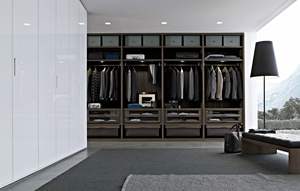 Armoire ouverte en bois de luxe personnalisée haut de gamme pour chambre à coucher - Product Image 6