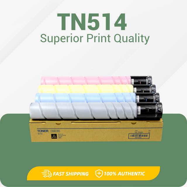 TN514 TN 514 Compatible Color Toner Cartridge for Konica Minolta Bizhub C458 C558 C658 458 AD C455 C555 Copier Toner CMYK