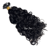 Vmae Raw-Extensions de Cheveux Humains Bouclés K Plat I Stick U, Afro, Coily, Brut, Bouclés, Bouclés, Vierge, Fin, Bouclés, 100g