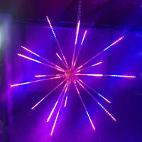 Luces LED RGB 3D para Exteriores, Impermeables, con Efecto de Fuegos Artificiales, Animación de Meteoros Navideños, Decoración de Jardín, Ambiente Festivo