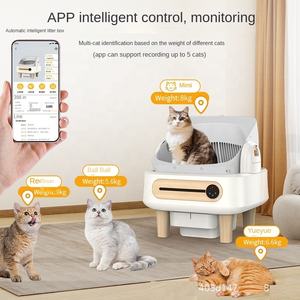 Boîte à litière pour chat la plus populaire APP Control Dual Safety Sensors Automatic Smart Open Top Self-cleaning <span class=keywords><strong>Cat</strong></span> Toilet Litière <span class=keywords><strong>Box</strong></span> - Product Image 5