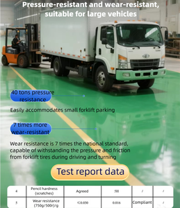 Revêtement de sol en résine époxy à base d'eau, résistant à l'usure, brillant, imperméable, intérieur/extérieur, marbre, atelier, peinture auto-nivelante - Product Image 4