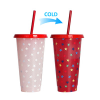 Gobelet magique jetable à changement de couleur activé par le froid pour boissons, jus et boissons froides