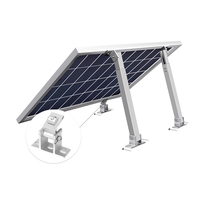 Support de montage de panneau solaire réglable avec pieds avant/arrière en alliage d'aluminium pour l'installation de panneaux solaires