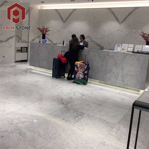 Italiana cosidos importados Bianco Carrara losa de mármol <span class=keywords><strong>blanco</strong></span>, para sala Interior pavimentos - Product Image 1