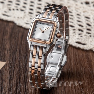 <span class=keywords><strong>Orologio</strong></span> Vintage da <span class=keywords><strong>Donna</strong></span> in Acciaio Inossidabile Quadrato alla Moda, Relojes Personalizados Logo, Orologi di Lusso al Quarzo per <span class=keywords><strong>Donna</strong></span> con Marchio Proprio - Product Image 4