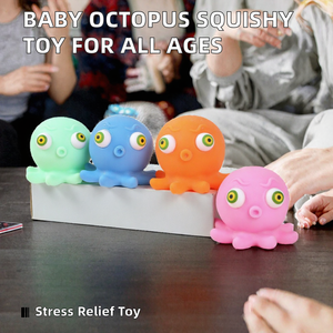 Jouet anti-stress Ocus Squishy en TPR, jouet à presser, jouet sensoriel mignon avec yeux qui sortent, cadeau de bureau, vente en gros - Product Image 2