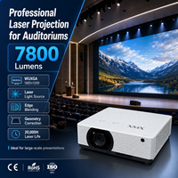 Projecteur laser WUXGA 7800 lumens avec prise en charge de l'entrée 4K et déplacement de l'objectif pour installation AV professionnelle