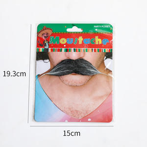 <span class=keywords><strong>ชาย</strong></span>มีหนวดเคราสำหรับฮาโลวีน ทำจากผมจริง สำหรับจัดแต่งทรงหนวดเครา งานปาร์ตี้ หนวดปลอม หนวดเหมือนจริง หนวดเต็ม หนวดใหญ่ - Product Image 4