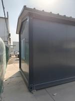 Maison préfabriquée en kit de 20 pieds, maison conteneur préfabriquée détachable avec toit en pente pour cour