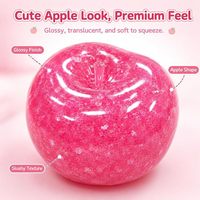Nouveau jouet anti-stress Apple Smoothie Ball à presser, jouet souple à décompression, jouet à pression lente imitant des aliments pour soulager le stress