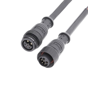2 + 4pin LED chiếu sáng không thấm nước Dây nịt M16 kim loại nối nam nữ Inline Docking Led nối IP65 - Product Image 1