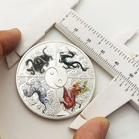 Moneda Conmemorativa Personalizada de Colombia con Logotipo 3D en Metal Dorado y Esmalte, 99% de Satisfacción, Popular y en Tendencia