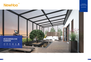 Système de parasol rétractable électrique Newhoo SR150, auvent en métal pour terrasse, véranda, mariage, design personnalisé - Product Image 5