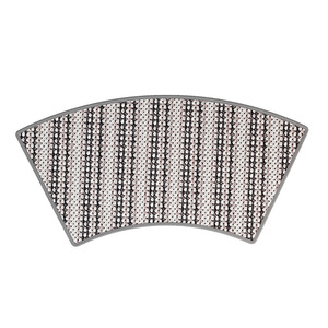 Tapis de salle de bain radiant, géométrique incurvé, en fibre de polyester, à absorption rapide, doux, antidérapant, pour usage domestique - Product Image 4