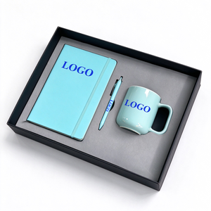 Premium Promotion 3 in 1 Corporate Gift <b>Set</b> Custom Logo with A5 <b>Notebook</b> <b>Pen</b> Mug Luxury Business Gift <b>Set</b> - Product Image 1