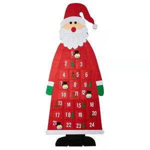 Árbol de Navidad de fieltro, artesanía educativa para niños DIY, calendario decorado con tela no tejida de Navidad - Product Image 3