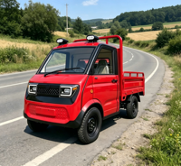 Camionnette Électrique 4x4 Haute Vitesse EEC COC L6e 2026, 3000W, Batterie Lithium 105Ah, Benne Basculante