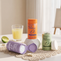Flacon en verre de 150 ml pour capsules de vitamines, couleur du corps du flacon personnalisable, boîte vide pour pilules, boîte extérieure pour l'emballage de produits de santé
