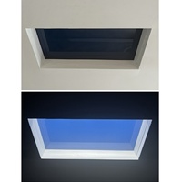 Panneau LED de plafond intérieur effet ciel artificiel, luminaire moderne en alliage d'aluminium, double température de couleur, pour maison et bureau