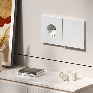 Interrupteur mural mécanique standard UE 1 gang 1 voie 2 voies <span class=keywords><strong>PC</strong></span> Blanc Or Gris Noir <span class=keywords><strong>16A</strong></span> 250V - Product Image 3