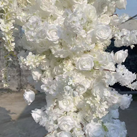 Fond rural décoration arc Floral Simulation fausses fleurs proposition de mariage décoration activité de plein air cérémonie fleurs