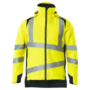 Men Winter clothing High Visibility Construction Security Waterproof Reflective Safety Jacket Hi Vis Jackets