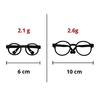 Poupée lunettes jouet 10cm 20cm pour mignon dessin animé ours en peluche Bubu poupée lunettes jouet accessoires pour enfants