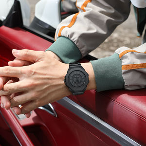 Bracelet en acier inoxydable rotatif à billes magnétiques Poedagar 670 noir, montre à quartz pour homme, étanche - Product Image 4